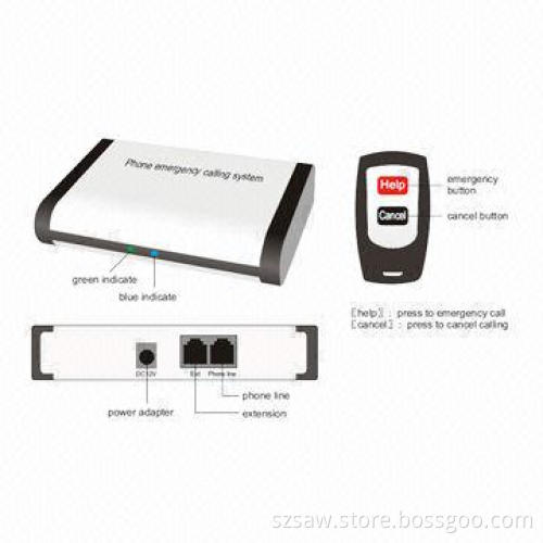 Wireless Phone Emergency Calling System, Wireless Receiver and Dial Emergency Phone Number